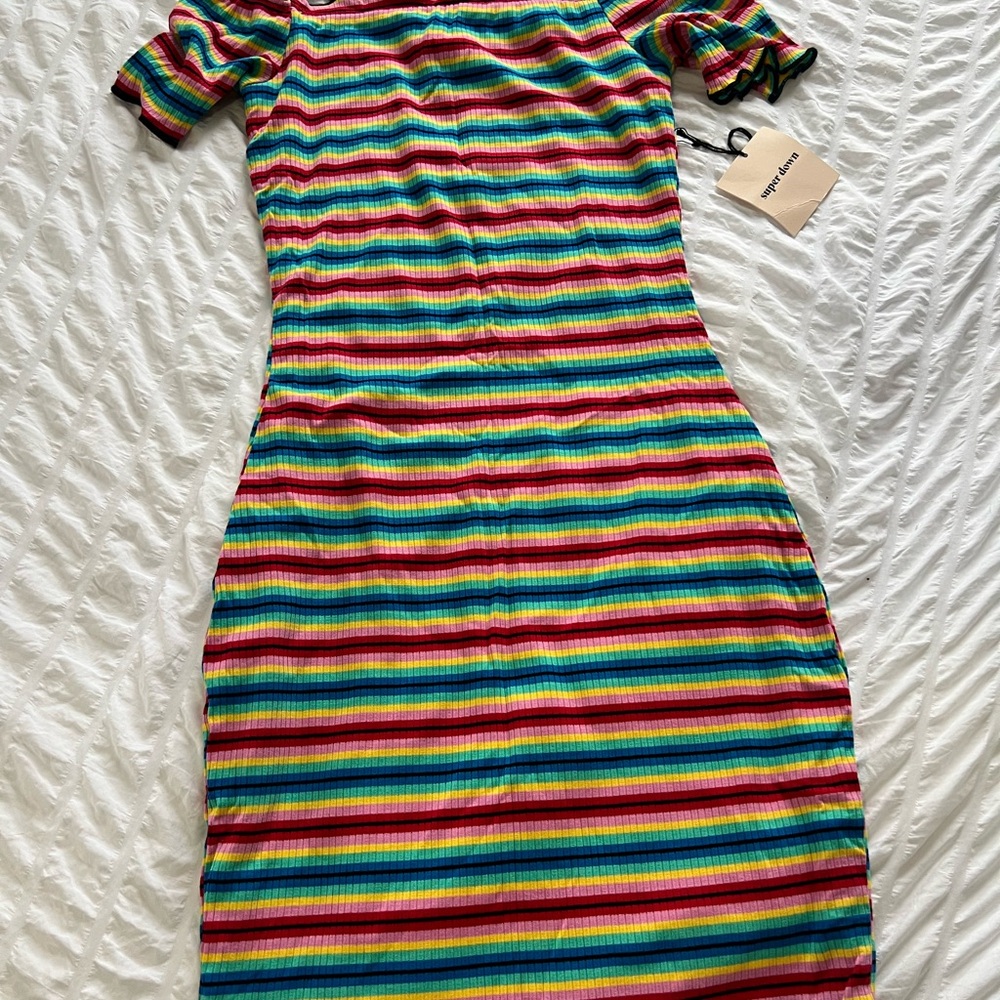 Colorful Striped Dress